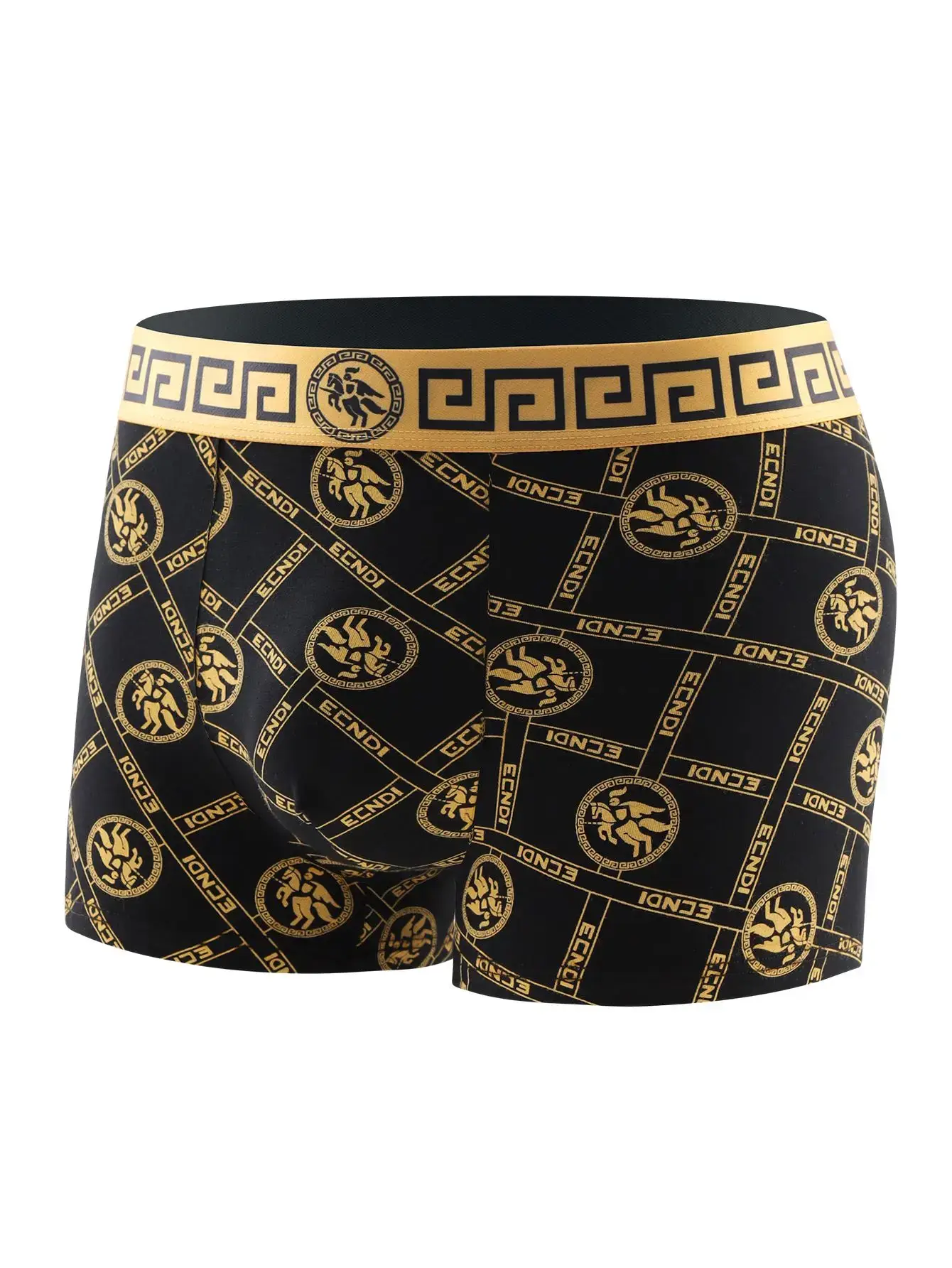 4 peças – cuecas masculinas, boxers com estampa de tendência, cuecas masculinas elegantes, boxers padrão respiráveis
