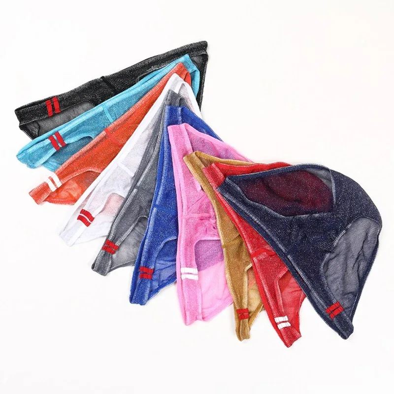 Men's Underwear Briefs Ultra Thin Low Rise Mesh Breathable Panties — image 10