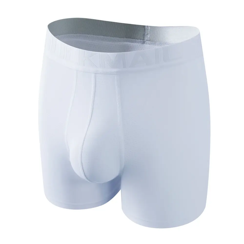 Sexy roupa interior masculina boxer 3d em forma de rede bolsa projetada painéis de malha respirável masculino boxershorts tronco cuecas masculinas — image 15