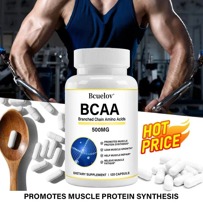 Supplement – Branched Chain Amino Acids Capsules – Enhance Strength and Energy Levels Increase Muscle Mass — image 2