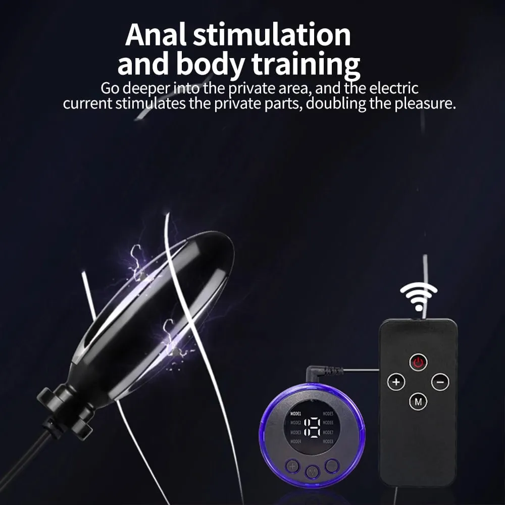Electric Shock Anal Beads Dildo Vibrator Electro Pulse Nipple Shcok Stimulator Massager Nipple Clip Adult Sex Toys For Women Men — image 3