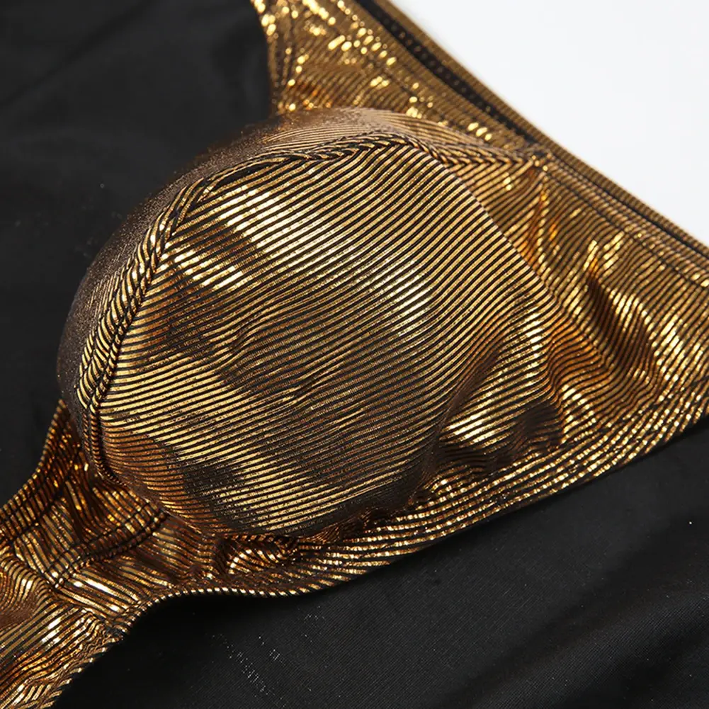 Fashion Men's Underwear Bright Low Waist Briefs Breathable Lingerie Underpants — image 8
