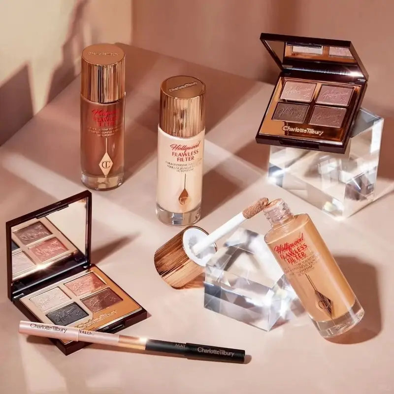 Charlotte Tilbury Hollywood Flawless Liquid Highlighter Moisturises Skin Palette Satin-matte Shimmer Metallic Finishes Makeup — image 2