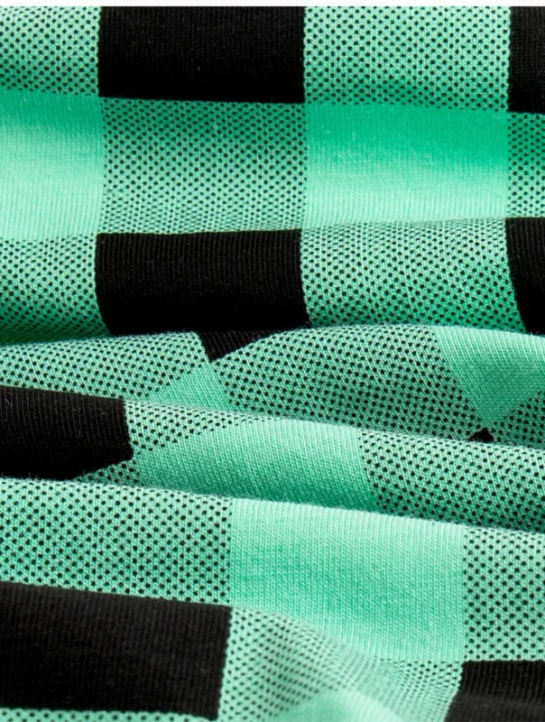 Mode Rutigt Underkläder Bomull Mjuk Elastisk Herrtrosa Andas Bekväma Ungdomkalsonger Herr Sexiga U Bulge Pouch Trosor