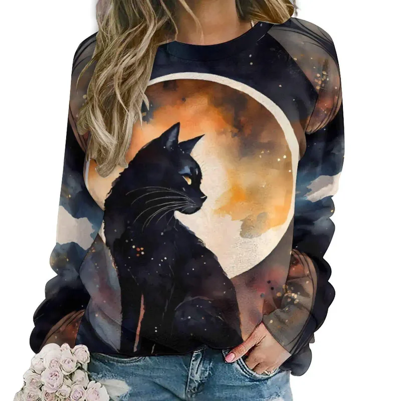 Fashion Butterfly flowers Women round-neck sweatshirt 3D Print Streetwear Autumn Y2k Sweatshirts Pullovers Woman Clothing Tops — image 12