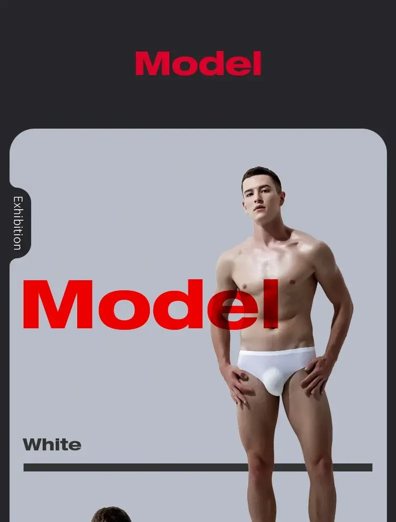 Men's underwear Men's ice silk briefs summer breathable quick-drying seamless shorts Transparent ultra-thin personality underpan — image 10