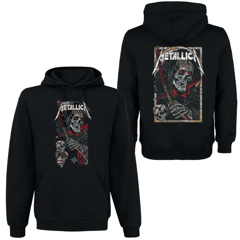 Band Rock Dark Wind Hoodie Herr Street Hip Hop Top Bekväm huvtröja Höst_Vinter Personlighet Herrkläder — image 2