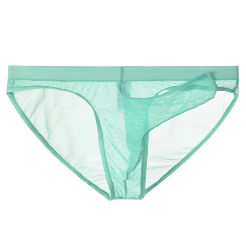 Men\'s Lightweight Mesh Briefs Transparent Elephant Nose Design Ultra Thin Breathable Quick Dry Low Waist Underpants — image 13