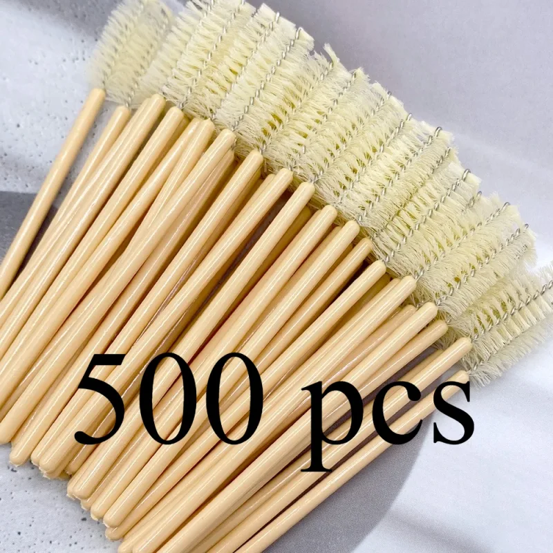 Zanse 50/500 pcs Eyelash Eyelash Brushes Eyelash Spoolies Mascara Wands Applicator for Eyelash Extension Makeup Tool — image 12