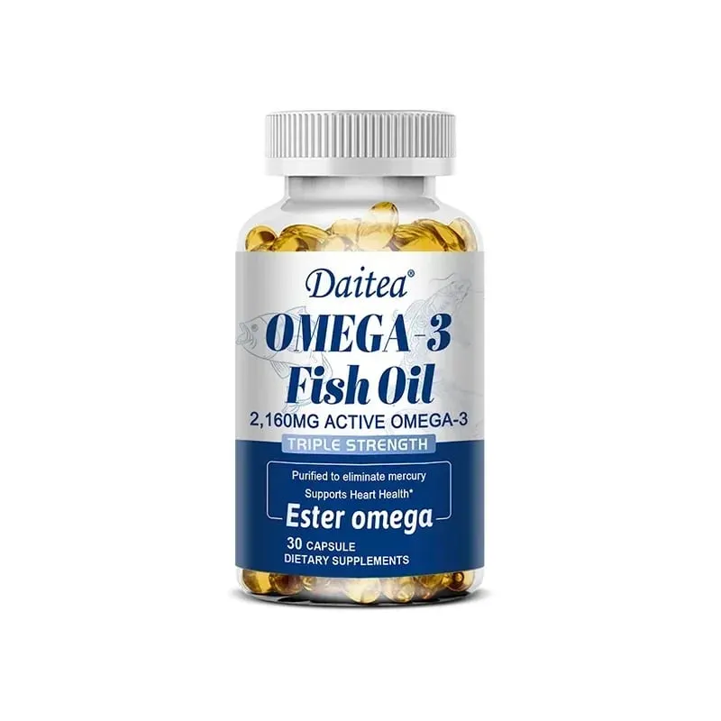 Omega 3 Fish Oil - EPA & DHA Highest Potency for Joint & Brain Support Heart Health Eyes