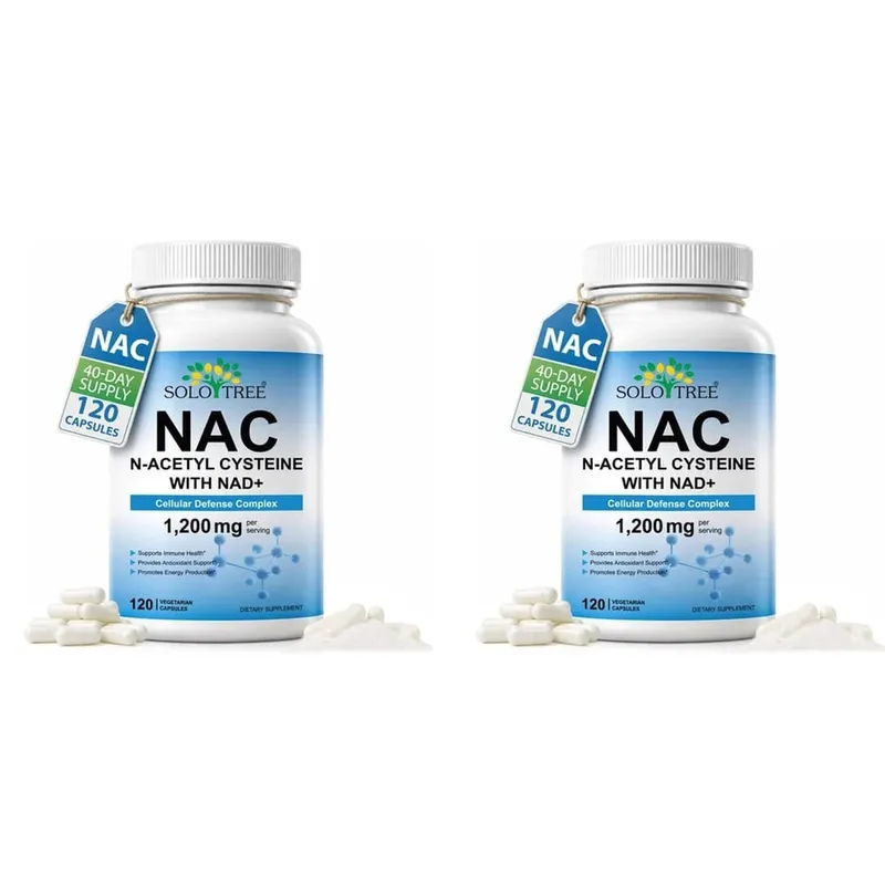 NAC 1150mg NAD+ 50mg Κάψουλες Σύμπλεγμα Κυτταρικής Άμυνας για Αντιοξειδωτική Υποστήριξη Ανοσοποιητικής Υγείας & Παραγωγή Ενέργειας Non-GMO 120 Ct — image 8