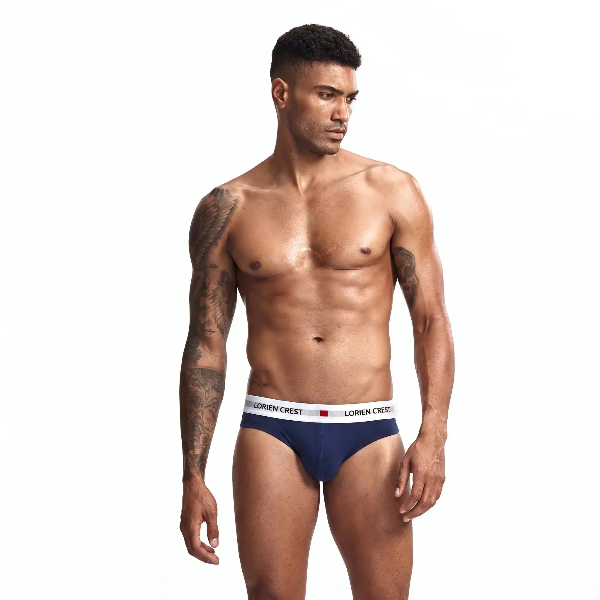 3Pcs Low Waist Men's Cotton Briefs, No‑Fly U‑Pouch Sports Underwear, Sexy Elastic Breathable Daily Underpants Male — image 14