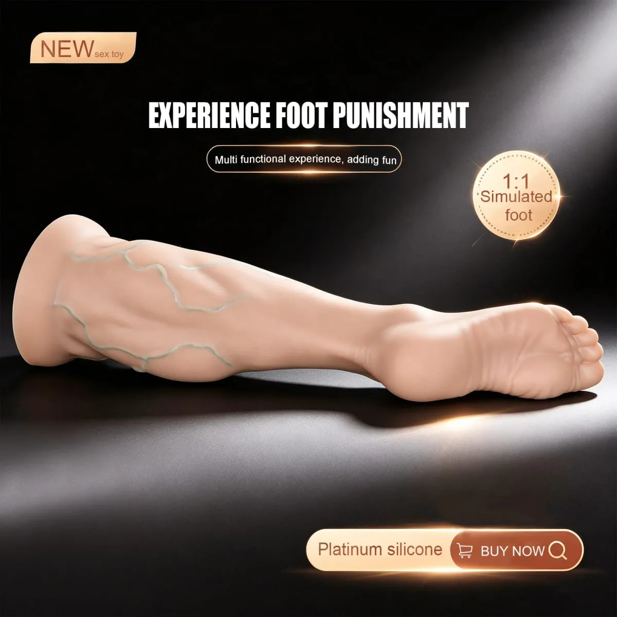 Huge Silicone Foot Butt Plug Thick Leg Dildo Large Anal Plug Anal Expander Masturbator Anus Dilator Sex Toys Adult Toy Sex Shop — image 3