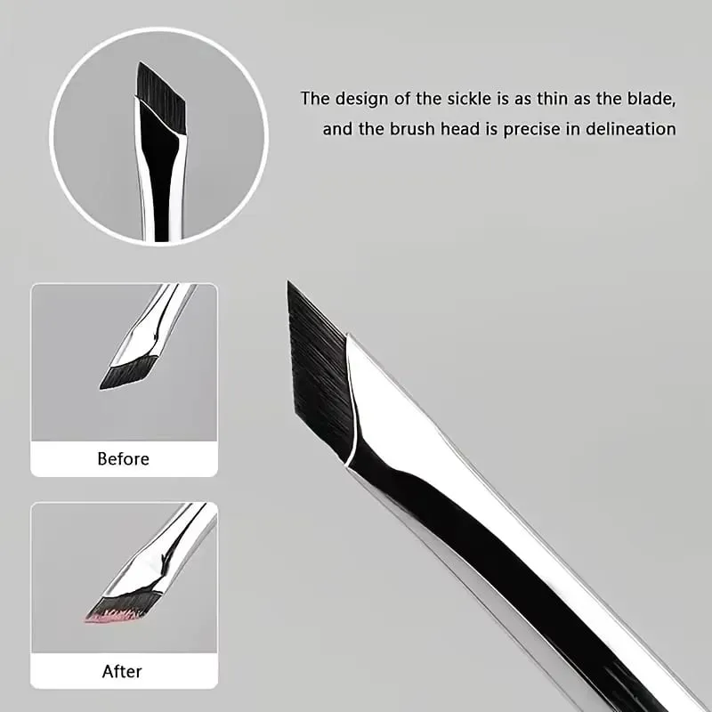 7-Piece Precision Eye Makeup Brush Set Ultra-Thin Eyeliner Eyebrow and Lower Lash Detail Brushes for Flawless Daily Eye Make — image 5