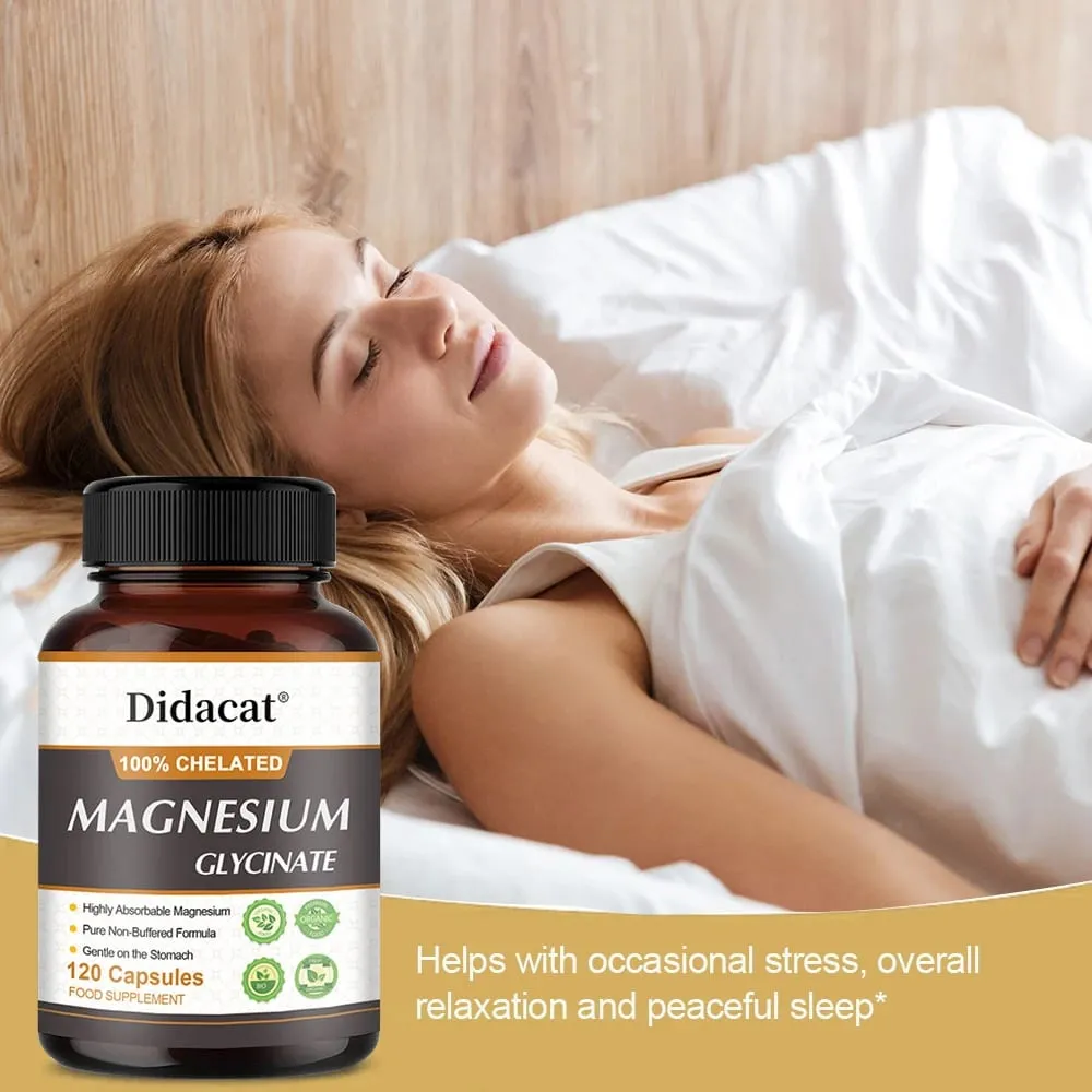 Magnézium-glicin 500 mg - Támogatja az izmok működését, javítja az alvás minőségét Támogatja a szív- és érrendszeri és az anyagcsere egészségét — image 3