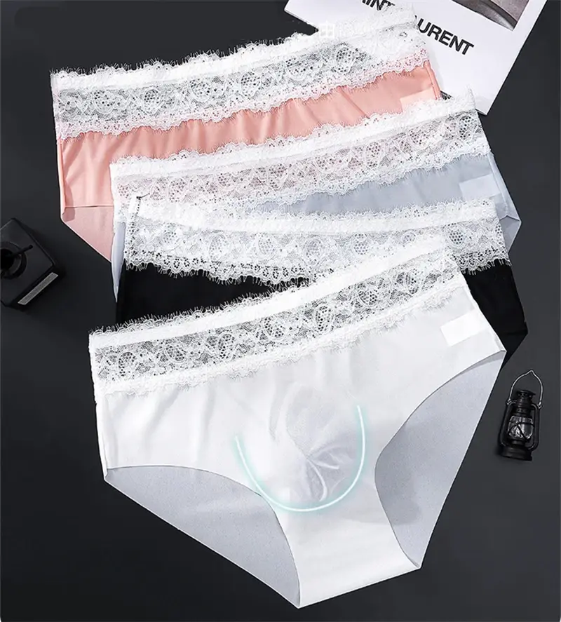 Ice silk men's underwear seamless cueca lace Sexy lingerie thin convex bag calzoncillos hombre adults 18 plus tangas japonesa — image 3
