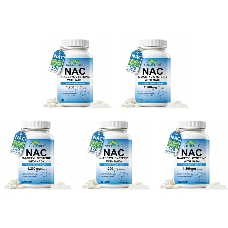 NAC 1150mg NAD+ 50mg Κάψουλες Σύμπλεγμα Κυτταρικής Άμυνας για Αντιοξειδωτική Υποστήριξη Ανοσοποιητικής Υγείας & Παραγωγή Ενέργειας Non-GMO 120 Ct — image 11