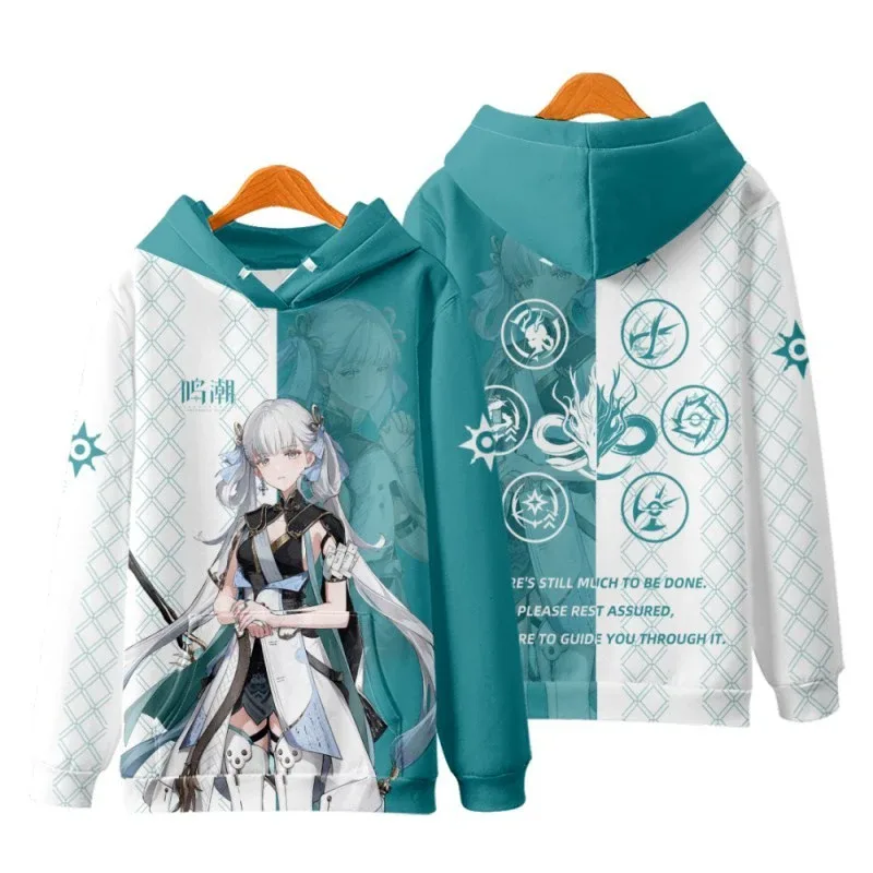 Game Wuthering Waves Cosplay Hoodies 3D Phrolova Print Men Women Anime Sweatshirt Autumn/Winter Hoodie Casual Y2k Tracksuit Coat — image 13