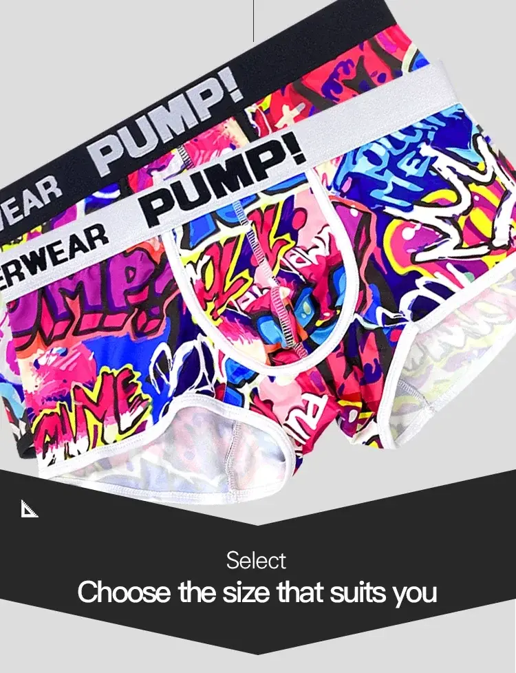 1- 4PCS Men's Cotton Nylon Blend Boxer Briefs All-Over Graffiti Print Wide Elastic Waistband Non-Tight Fashion Sport Underwear — image 16