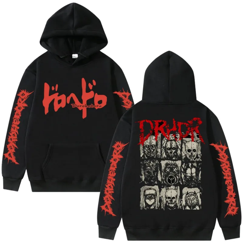 Anime Dorohedoro Kaiman You DRHDR Hoodies Men Women Gothic Manga Rock Streetwear Long Sleeve Vintage Pullover sweatshirt — image 1