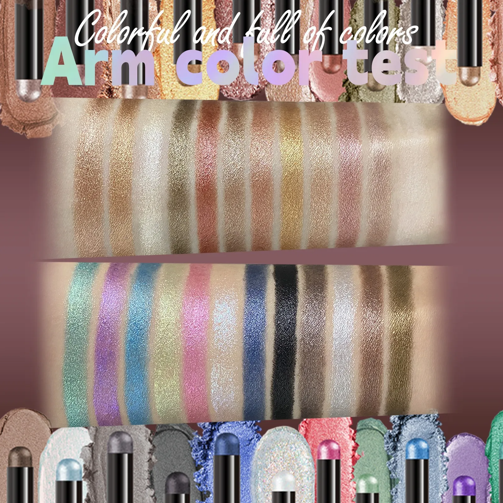 2 σε 1 Eyeshadow Lipstick Stick Pencil Waterproof Glitter Brighten Matte Eye Shadow Makeup Pigment Eyeshadow Pen — image 5