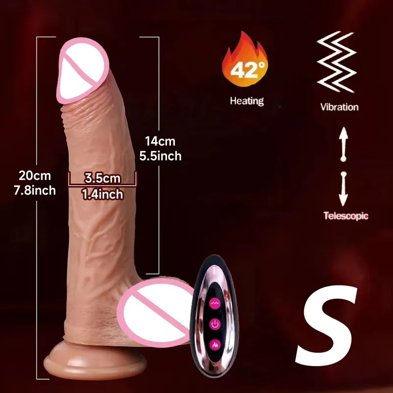 Realistic Dildo Vibrator Thrust Penis Tongue Licking Clitoris Double Penetration Anal Sex Machine Quick Orgasm For Women Sex Toy