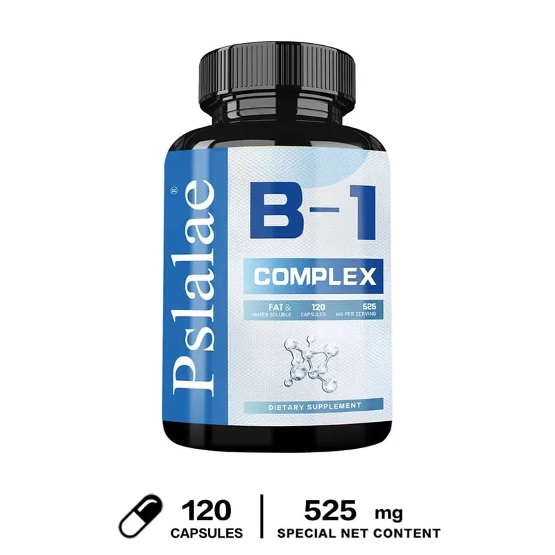 Vitamin B1 Complex - Improves Energy Levels Boosts Metabolism and Supports Nervous System Health