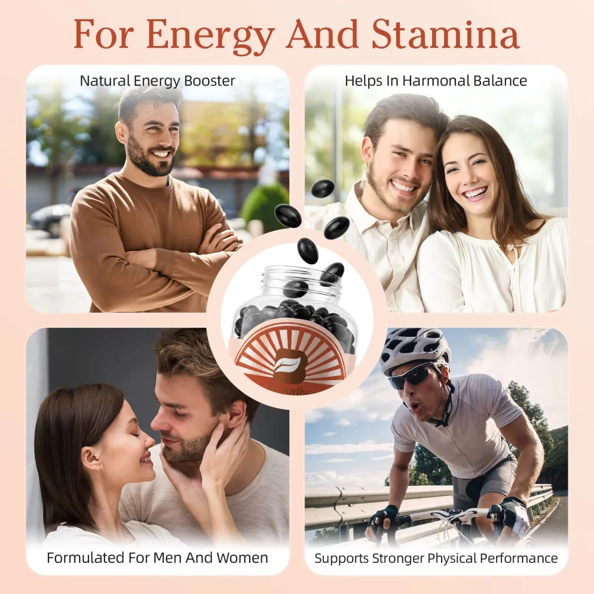 Best Maca Capsules for Men Health with Red Yellow and Black Maca