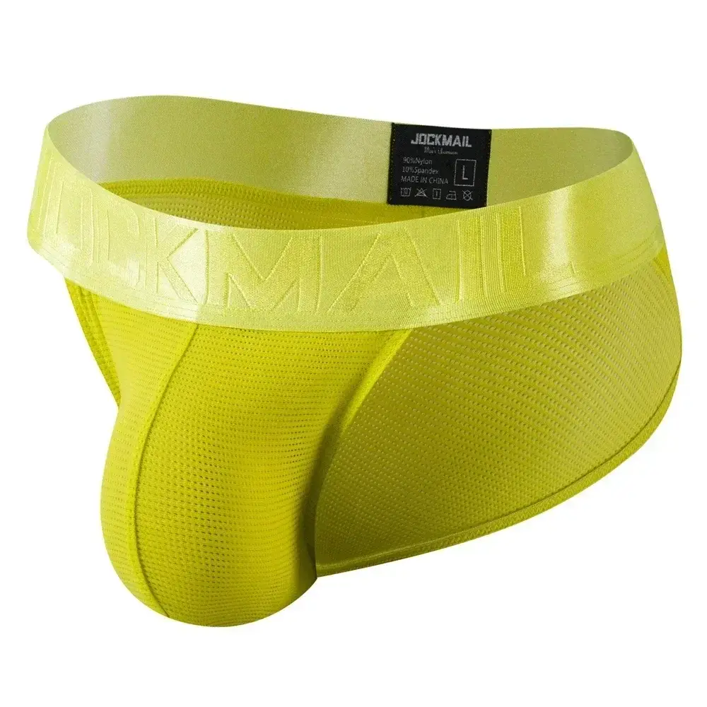 Cuecas masculinas cuecas de malha de náilon de secagem rápida cuecas de biquíni deslizamento masculino tanga cuecas jockstrap gay