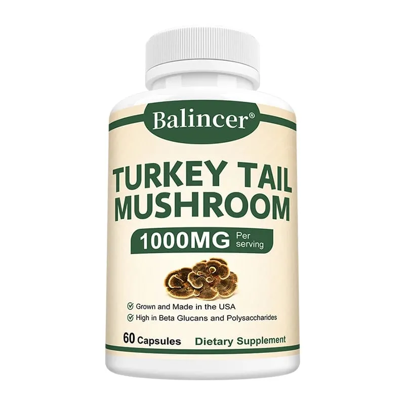 Turkey tail mushroom supplement capsules enhance immunity intestinal immune health metabolism — image 9