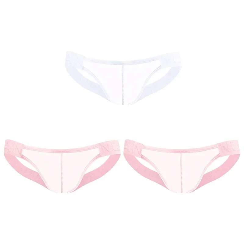 Trendy Men's Thong Comfortable Passionate Fitness Underwear Show Buttocks Personality Transparent Men Summer Triangle Brief — image 27