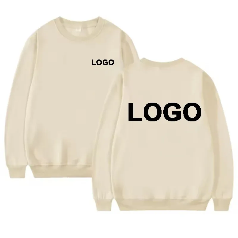 DIY Design Round Neck Hoodies Men Fashiong Customized Printed Loose Long Sleeve Pullover Women Casual Streetwear Sweatshirts — image 16