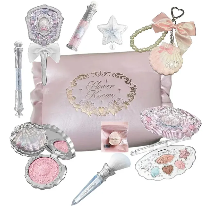 Flower Knows sminkkészlet Nyárközi mesék Flowerknows alapozó Little Angel Highlight Strawberry Rococo ajakmáz 11db készlet — image 13
