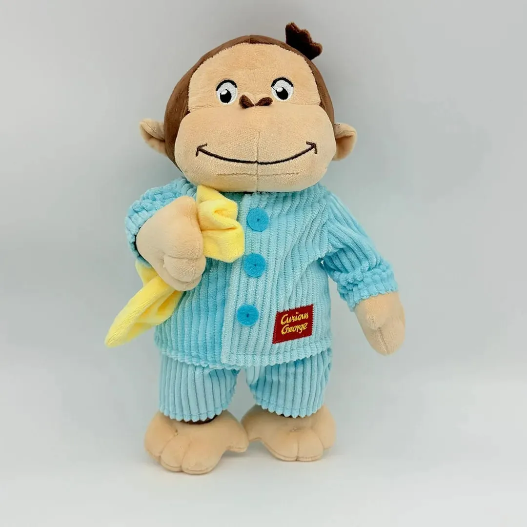 Νέο Anime Fire Dept Fireighter Curious George Plush Cute Baby Curious George Monkey Λούτρινα μαλακά ζώα Παιχνίδι κούκλας μαξιλαριού βελούδου — image 8