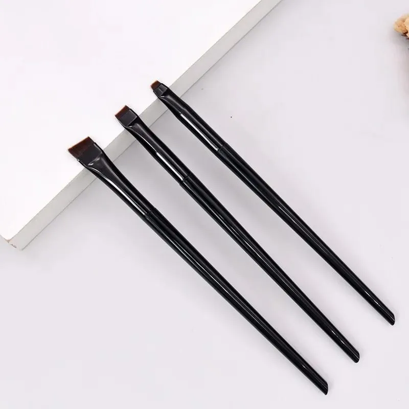 Blade Eyeliner Brush Brush Brush Portable Flat Fine Eye Liner Brow Contour Brushes Makeup Tool Cosmetic Beauty Makeup Tool 3 τμχ/σετ — image 6