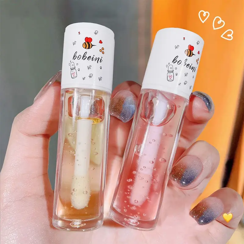 Honey Lip Oil Water Light Transparent Glass Honey Lip Moisturizing Lip Oil Moisturizing Lips Student Affordable — image 2
