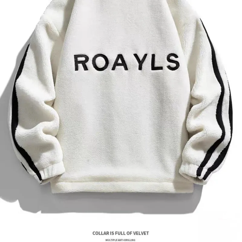 Bagong Spring Autumn Men's Warm Coat M-6XL Sweatshirt Harajuku Fashion Japan Streetwear Top Casual Men Clothing Alphabet Hoodies — image 4