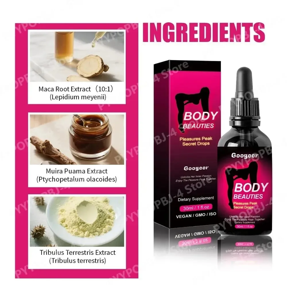 Maca gyökérkivonatú folyékony cseppek 30 ml Muira Puama és Tribulus folyékony kiegészítővel nőknek — image 5