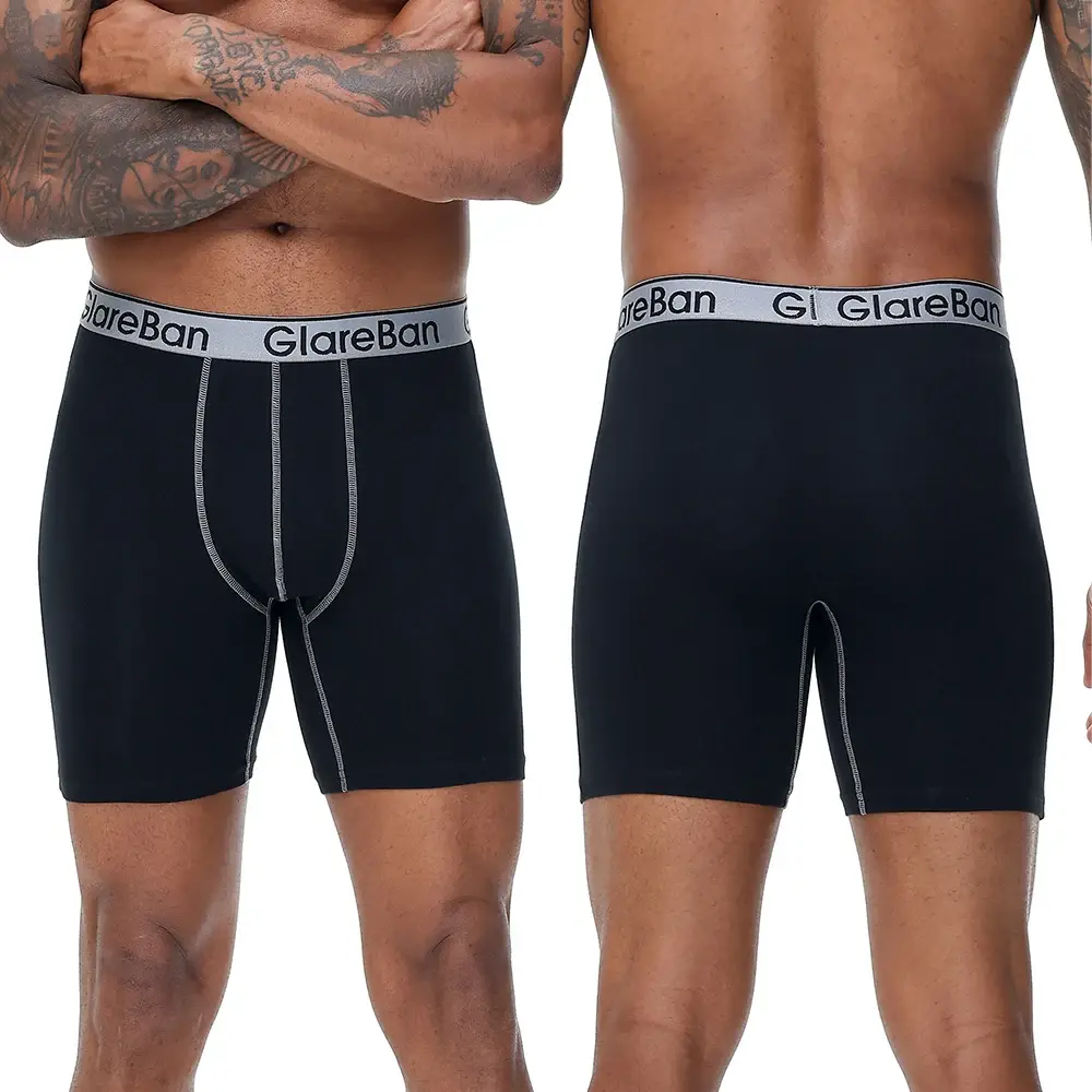 5pc conjunto mid-long aleatório algodão boxer shorts roupa interior masculina cuecas para homem boxershorts desliza calcinha macia cuecas de marca — image 4