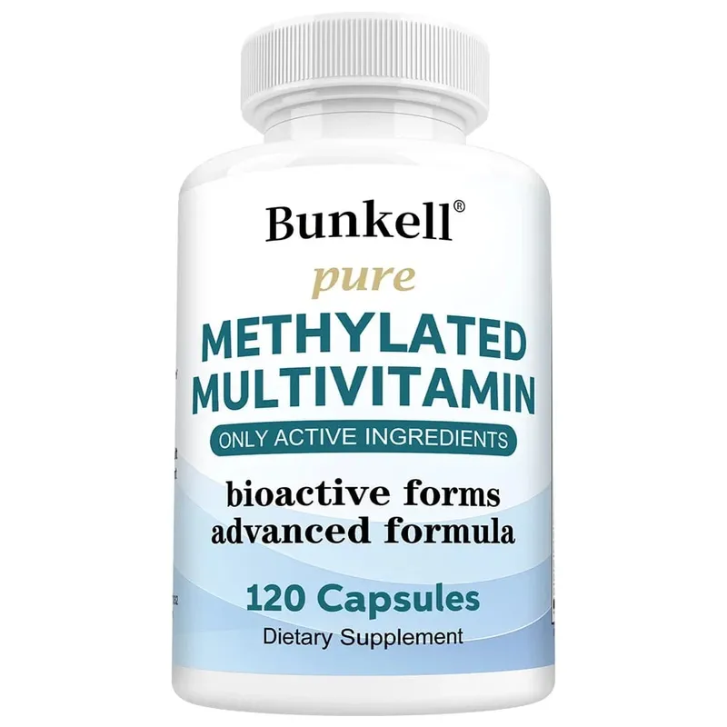 Nagy hatású metilált multivitamin-kiegészítő C D B12 vitaminnal az energia és a fókusz támogatására, valamint a szív egészségének megőrzésére — image 9