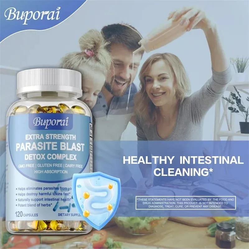 Parasite Blast Detox Complex – Támogatja a bélrendszer egészségét Eltünteti a parazitákat Elősegíti az anyagcserét és erősíti az immunitást — image 4