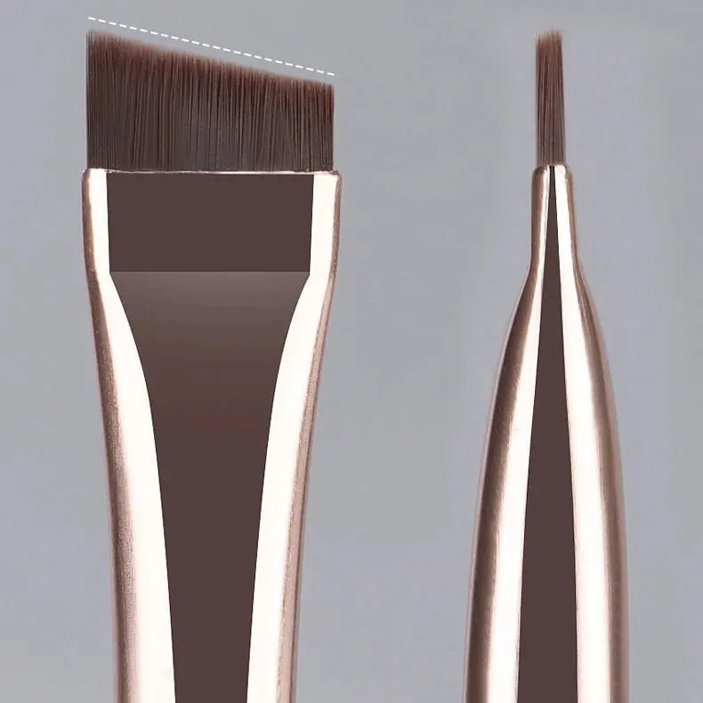 3pcs/set Blade Eyeliner Brush Eyebrow Brush Portable Flat Fine Eye Liner Brow Contour Makeup Brushes Makeup Brush Set — image 3