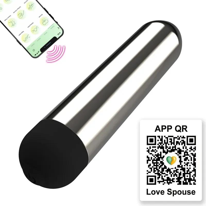 Erőteljes Bullet Vibrator APP Bluetooth Control Clitoral G Spot stimuláló masszírozó mini anális punci stimuláló szexjáték nőknek
