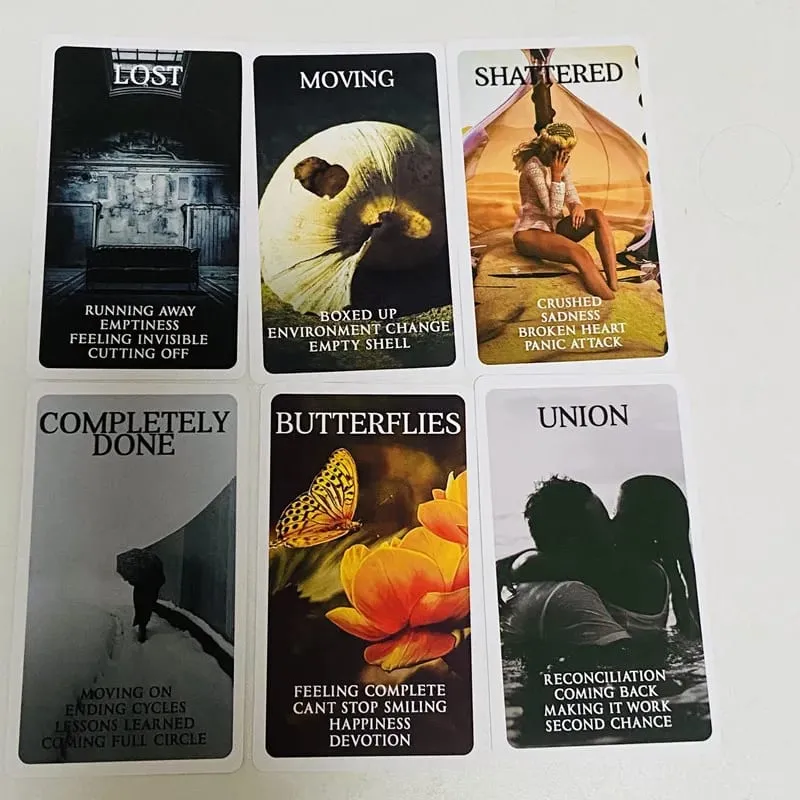 Mystic Black Rose Oracle Deck 78 Pcs Situations Tarot Cards Twin Flame Love Keywords Deck Healing Shadow Work Unique — image 4