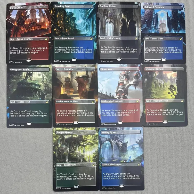 TCG Proxy Cards Deck Borad Games הולוגרמה בודדת לוטוס שחור Power9 Dual Landes The One Ring — image 24
