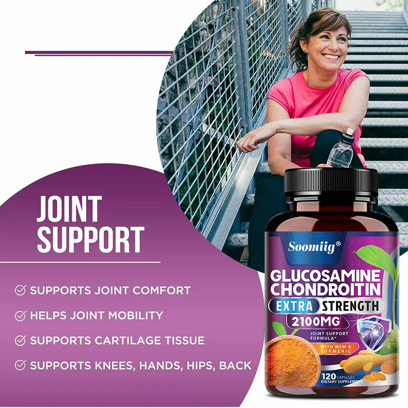 Glucosamine Chondroitin Turmeric MSM - Triple Strength Helps with Joint Mobility Joint Support Supplement Immune Health — image 4