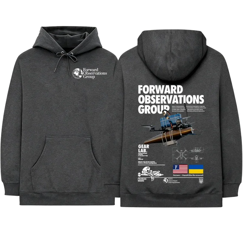 Forward Observations Group Hoodies Men Women Clothing Fashion Casual Oversized Long Sleeves Hooded Sweatshirts Hoodie Streetwear