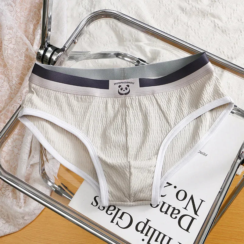 Nova calcinha masculina meninos sexy roupa interior adolescente calcinha de algodão calças triângulo tamanho grande simples respirável fina maré shorts — image 21
