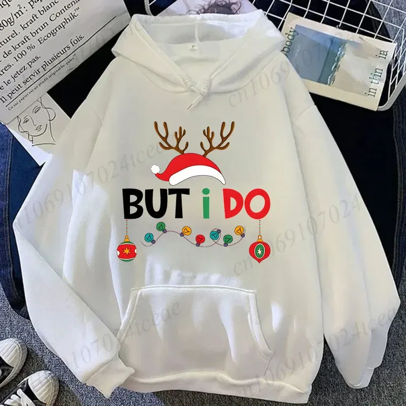 Par julmatchande huvtröjor Set I Don't Do Matchande juldräkter Tryck Sweatshirts Jul Familjefest Matchande toppar — image 11