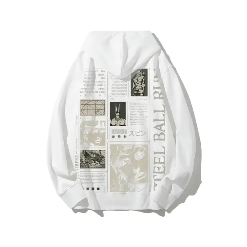 Y2k Jojo Bizarre Adventure Hoodies Women Anime Jackets Hoodie Harajuku Streetwear Pullover Sweatshirt Men Clothing